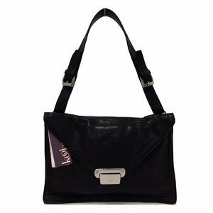 KOOBA Lyndi Black Leather Shoulder Bag
